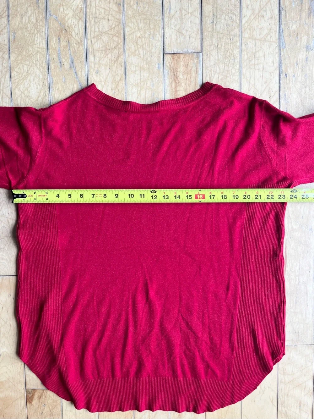 Cyrus Red Lightweight Soft Casual Chic Knit Sweater Size 1X - Picture 7 of 8